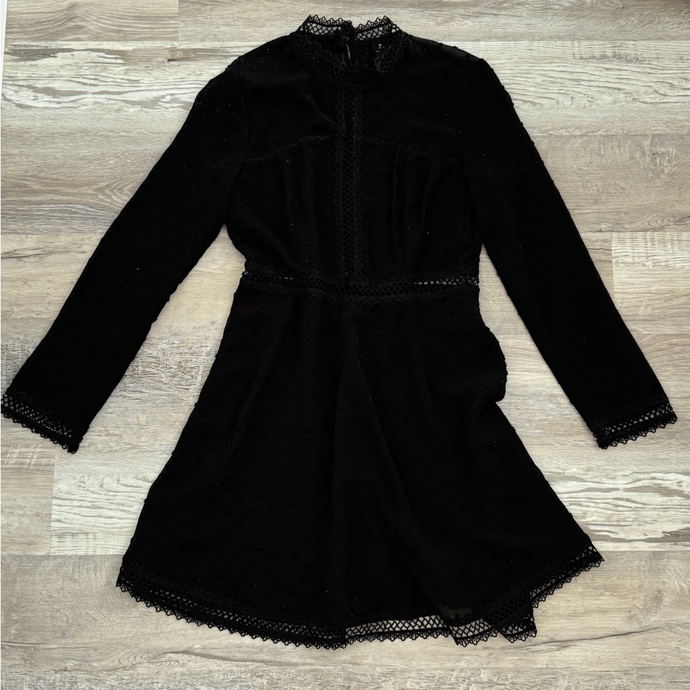 Bardot Black Lace Dress